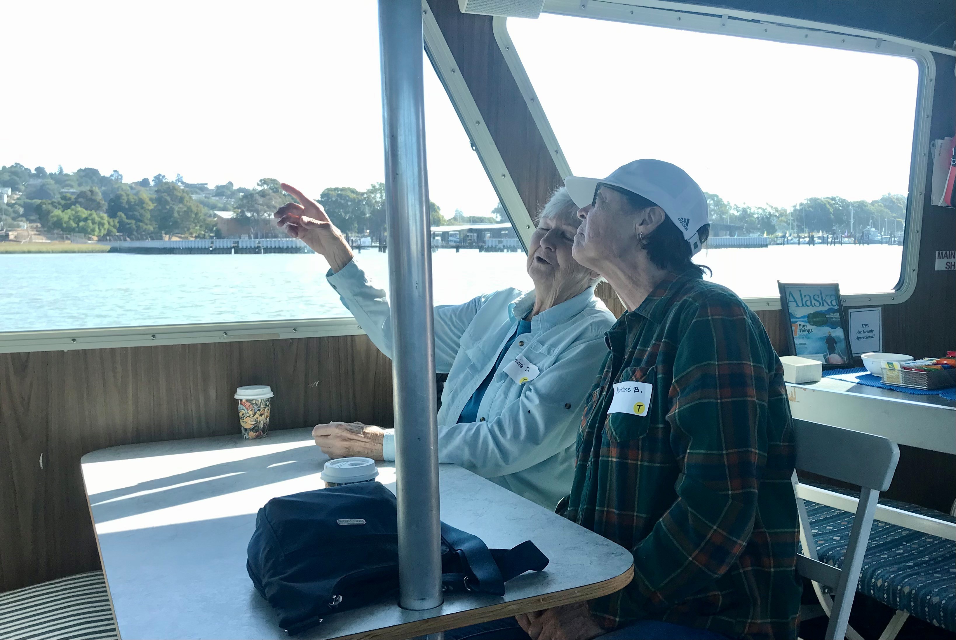 OLLI members Patricia and Madeline share memories of earlier days in the Napa Valley.